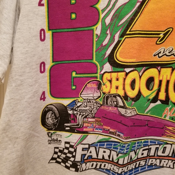 LIKE NEW ALMOST VINTAGE 2004 DRAG RACING TEE SIZE MED FARMINGTON MOTORSPORT PARK - Picture 3 of 6